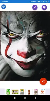 Scary Clown HD Wallpapers android App screenshot 1